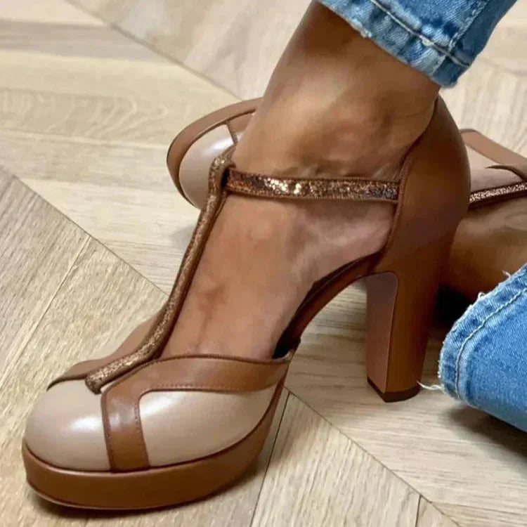 ΔΥΟ-ΤΟΝΟ T-STRAP ΥΨΗΛΕΣ