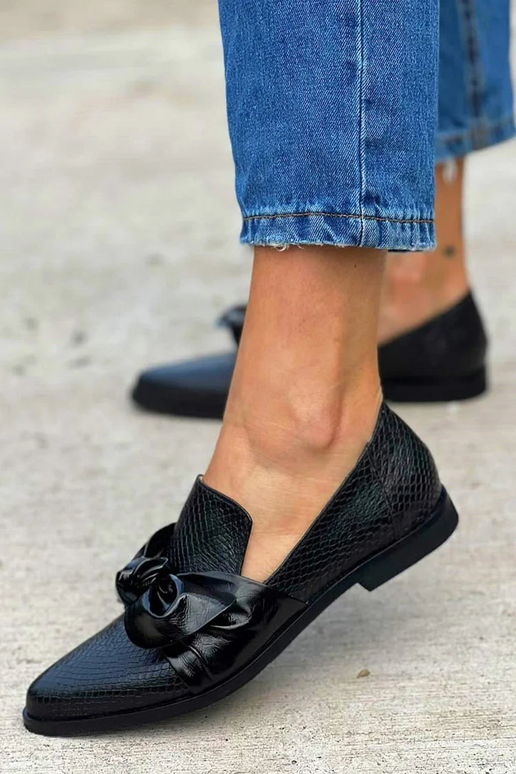 ΜΑΥΡΟΣ LOAFER ΜΕ ΛΑΜΠΕΡΟ ΚΟΜΠΟ